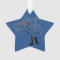 Red bird and black cat star ornament