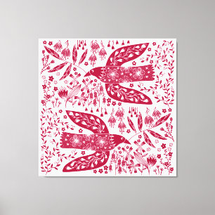 Red Bird Canvas Print