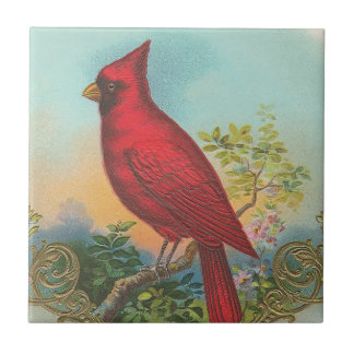 Red Bird Ceramic Tile