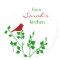 Red Bird Christmas Custom Baking Stickers