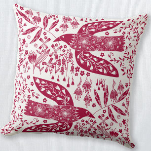 Red Bird Cushion