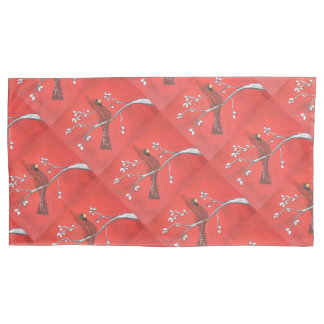 Red Bird Rhapsody Pillowcase