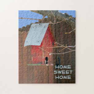 Red Birdhouse Puzzle