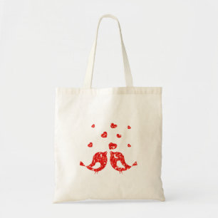 Red Birds  Tote Bag