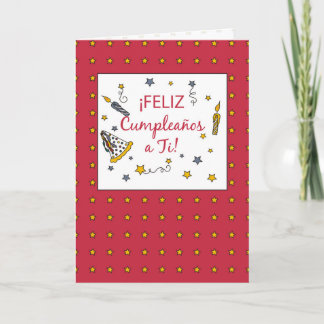 Red Birthday, Spanish Card