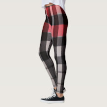 Red Black Abstract Plaid Modern Collection