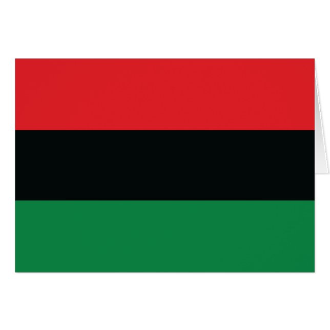 Red, Black and Green Flag (Front Horizontal)