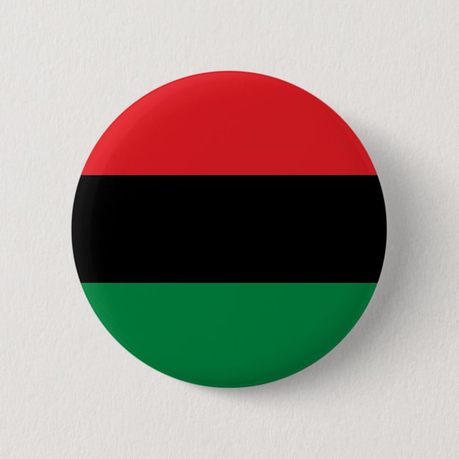 Red Black and Green Flag 6 Cm Round Badge (Front)
