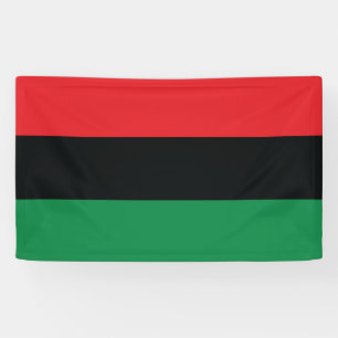 Red, Black and Green Flag Banner
