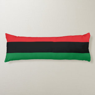 Red, Black and Green Flag Body Cushion