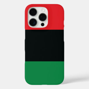 Red, Black and Green Flag iPhone 16 Pro Case