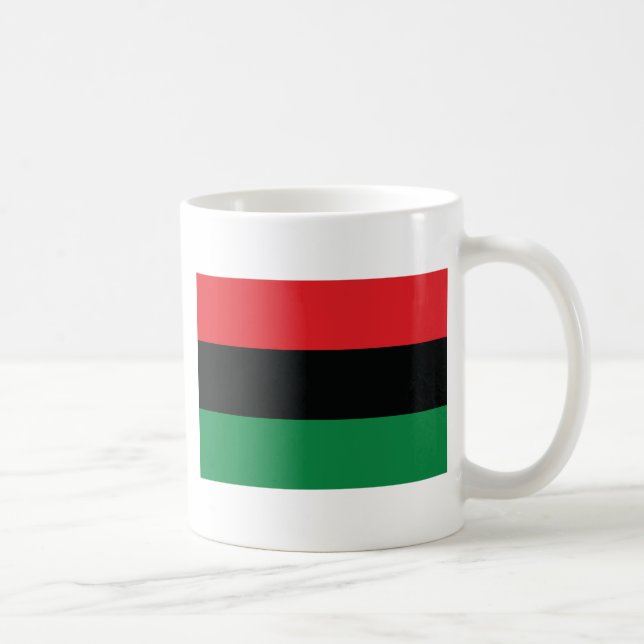 Red, Black and Green Flag Coffee Mug (Right)