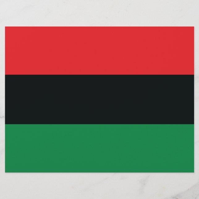 Red, Black and Green Flag Flyer (Front)