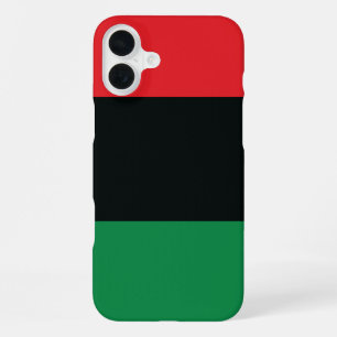 Red, Black and Green Flag iPhone Case