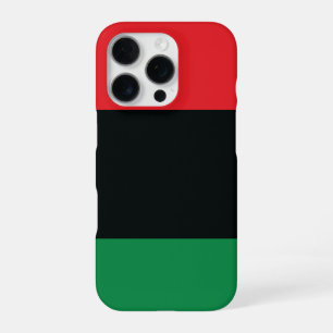 Red, Black and Green Flag iPhone 16 Pro Case