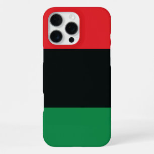 Red, Black and Green Flag iPhone 16 Pro Max Case