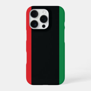 Red, Black and Green Flag iPhone 16 Pro Case