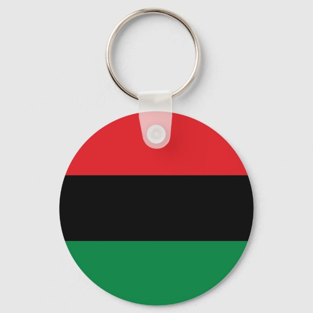 Red Black and Green Flag Key Ring (Front)