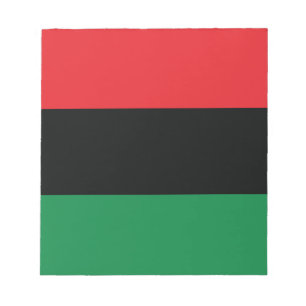 Red, Black and Green Flag Notepad