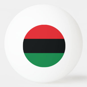 Red, Black and Green Flag Ping Pong Ball