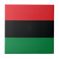 Red, Black and Green Flag