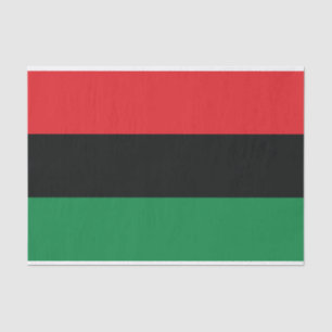 Red, Black and Green Flag Tissue Paper