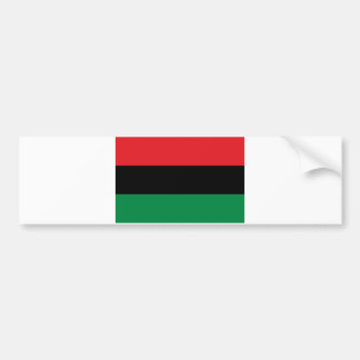 Red Black and Green Pan-African UNIA flag Bumper Sticker