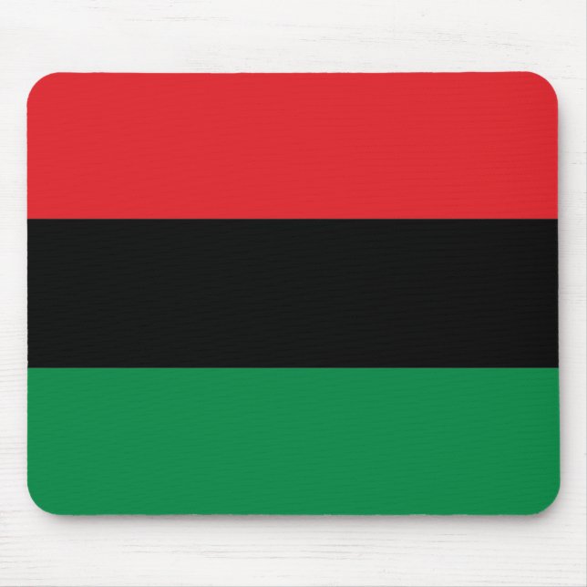 Red Black and Green Pan-African UNIA flag Mouse Pad (Front)