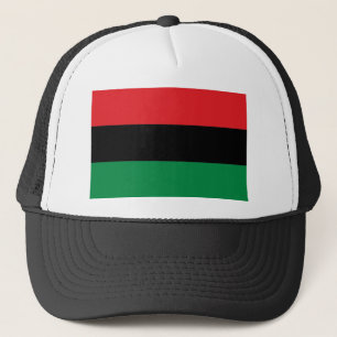 Red Black and Green Pan-African UNIA flag Trucker Hat