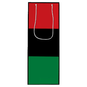 Red Black and Green Wine Gift Bag