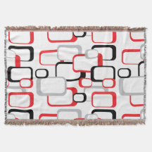 Red, Black and Grey Retro Squares