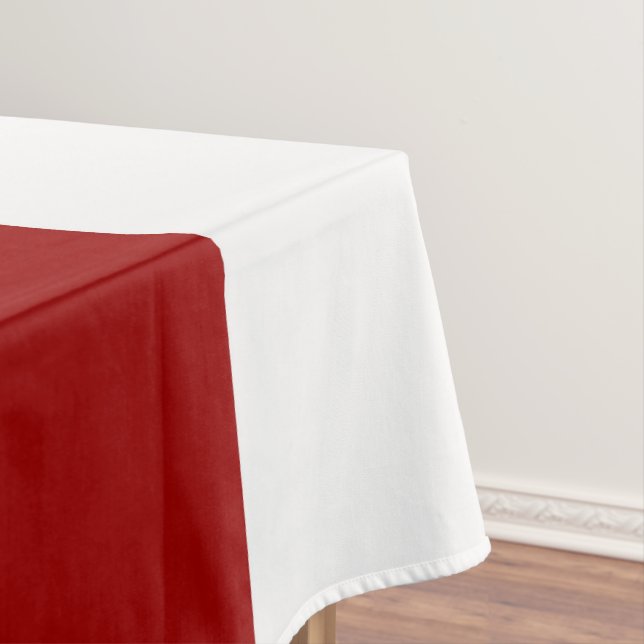 Red black and white abstract   tablecloth (In Situ)