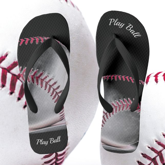 Red Black and White Baseball Thongs (Creator Uploaded)