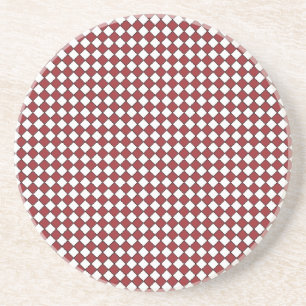 Red, Black and White Gingham coaster