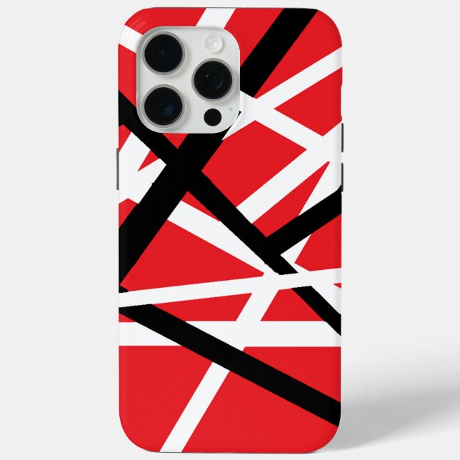 red, black, and white graphic Case-Mate iPhone case (Back)