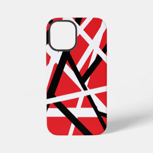 red, black, and white graphic iPhone 12 mini case