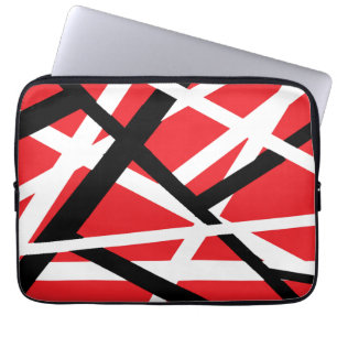 Red, Black, and White Graphic Laptop Sleeve