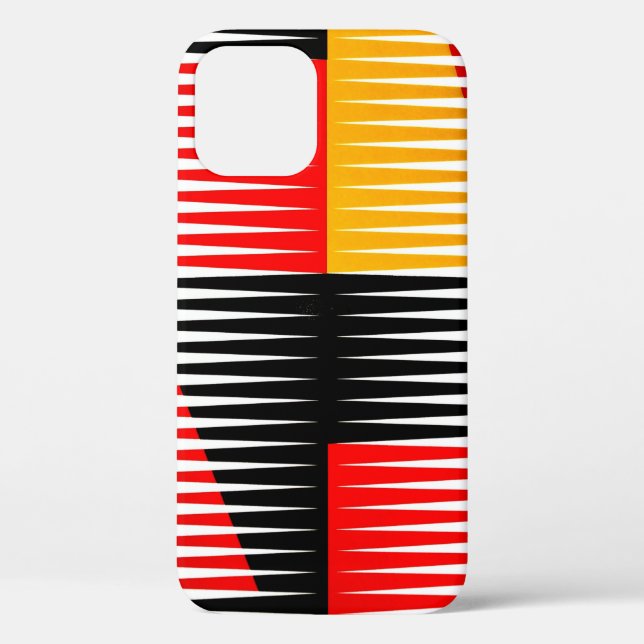 Red, black, and yellow artwork Case-Mate iPhone case (Back)