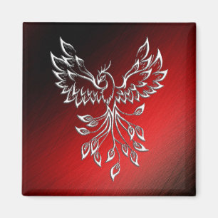 Red Black Ashes and Phoenix Magnet