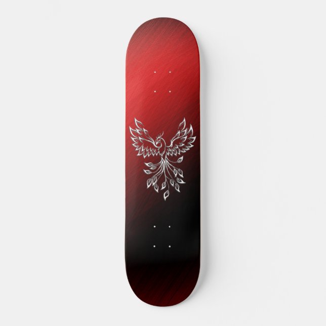 Red Black Ashes and Phoenix Skateboard (Front)