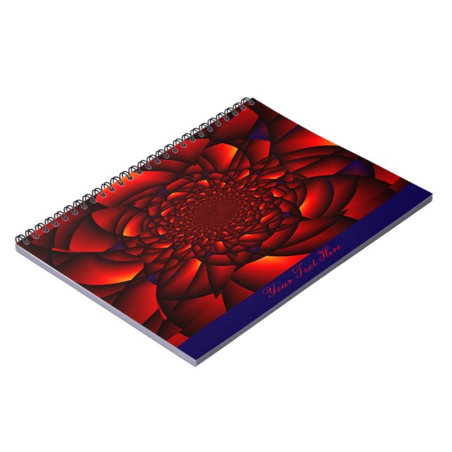 Red Black Blue Petal Notebook (Left Side)
