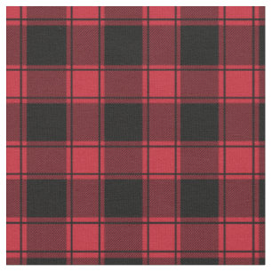 Red & Black Buffalo Plaid Fabric