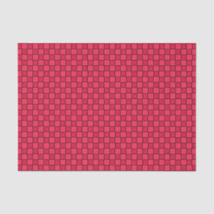 Red Black Chequerboard Tissue Paper