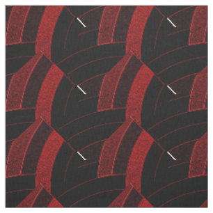 red/black chic contemporary chevrons fabric