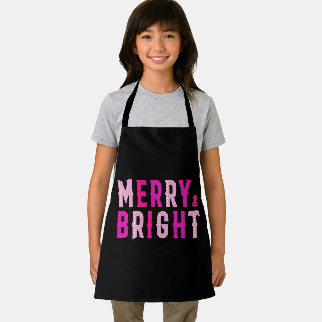Red Black Christmas Holiday Party  Apron (Insitu)