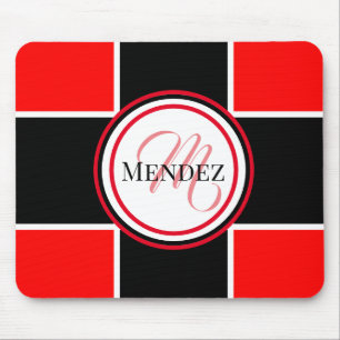 Red / Black Computer Mousepad