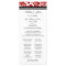 Red Black Damask Wedding Program