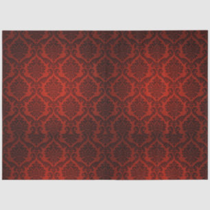 Red Black Demak Gothic 20x30 Decoupage Tissue Paper