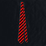 Red/Black Diagonal Stripes Tie<br><div class="desc">A bright red and black pattern of diagonal stripes.</div>