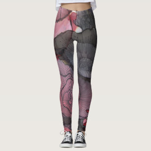 Red/Black Floral Leggings